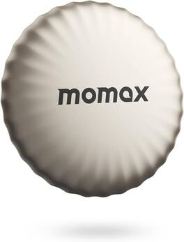 Momax - Tracker Tag, Works with Apple Find My, Sound Location, Key Locator Tracker for Luggage, Suitcase, Wallet - Gold