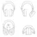 Alt View 7. Audio-Technica - Audio-Technica ATH-M50xWH Professional Monitor Headphones, White - White.