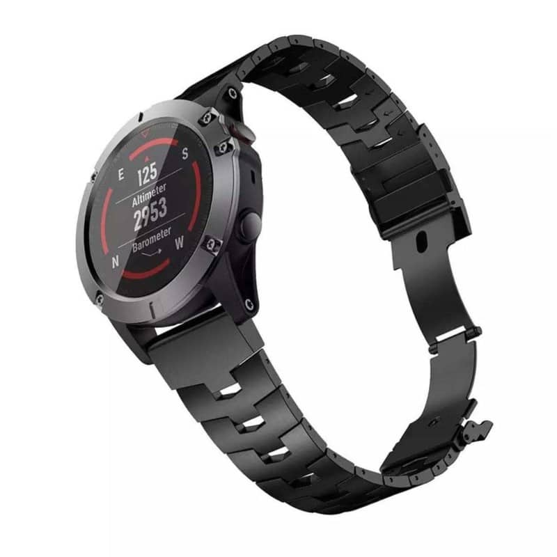StrapsCo Vented Titanium Bracelet QuickFit 26 Metal Watch Band