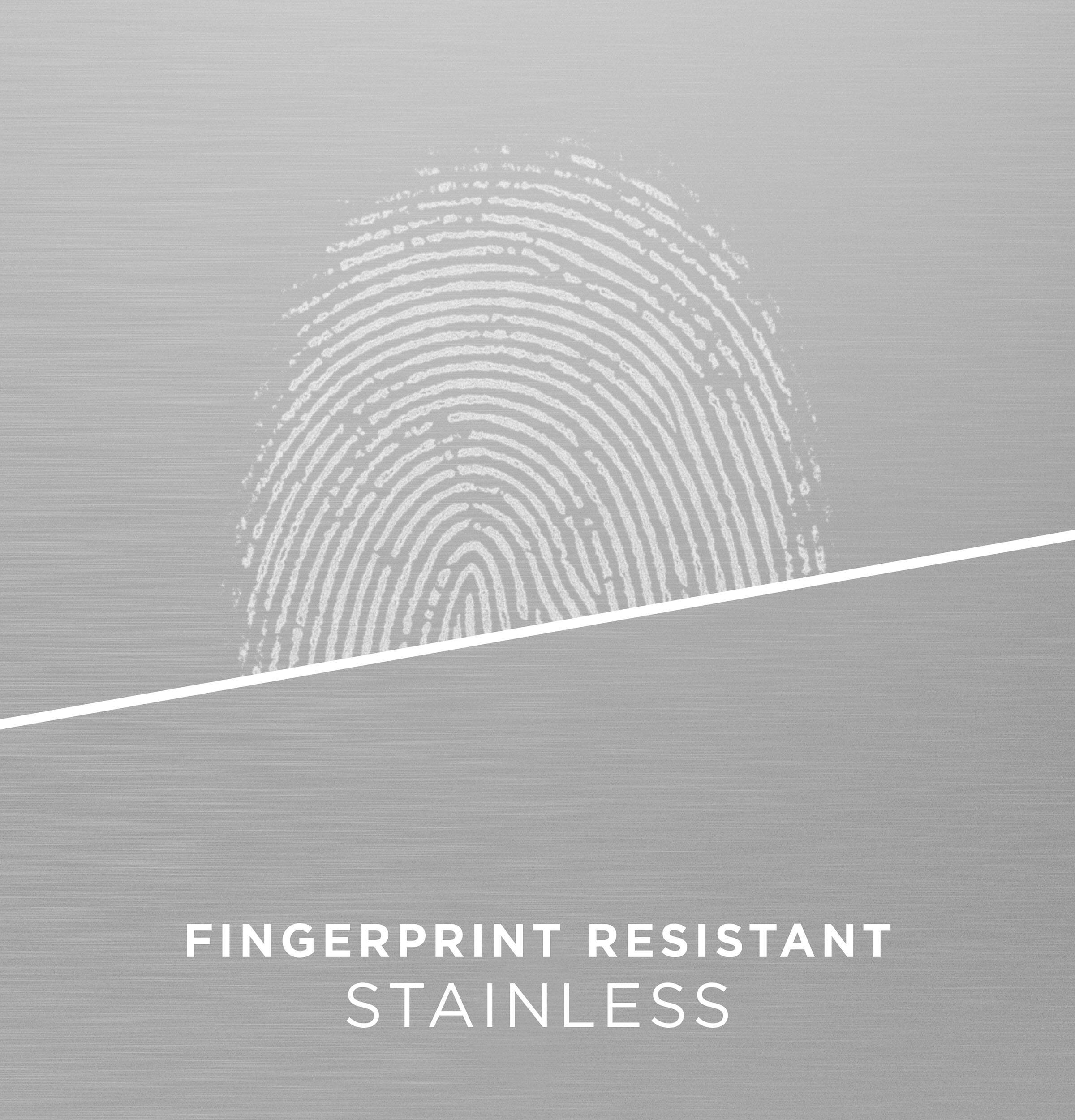 Fingerprint resistant stainless.