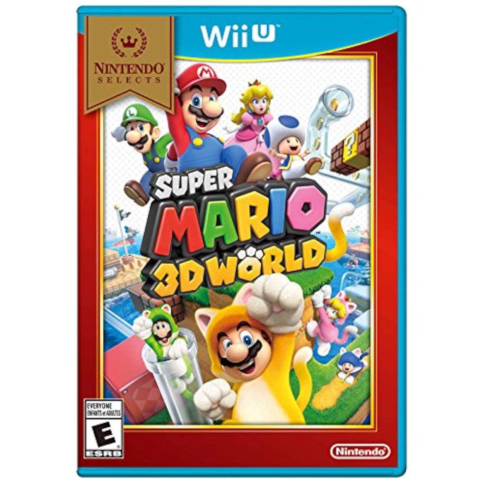 Wii U  
Nintendo Selects  
Super Mario 3D World  
Everyone 10+  
ESRB  
Nintendo - E (Everyone)