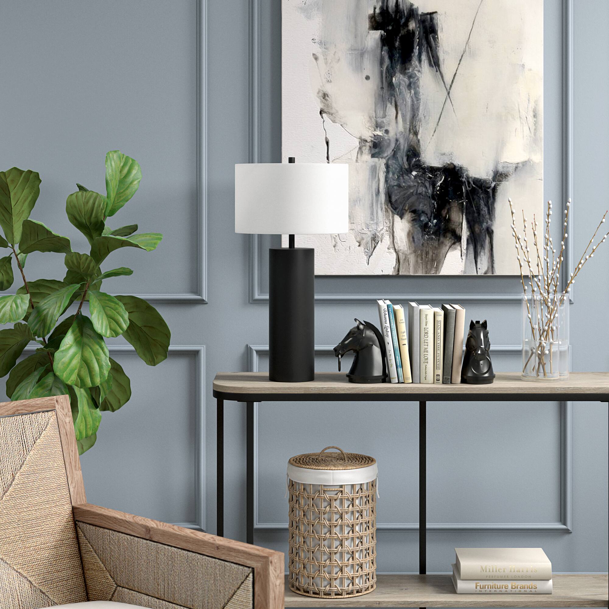 Alt View 11. Camden&Wells - York Table Lamp - Blackened Bronze.