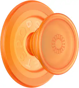 PopSockets - MagSafe PopGrip Universal Magnetic Grip & Stand with Adapter Ring for Cell Phones - Orange Zest