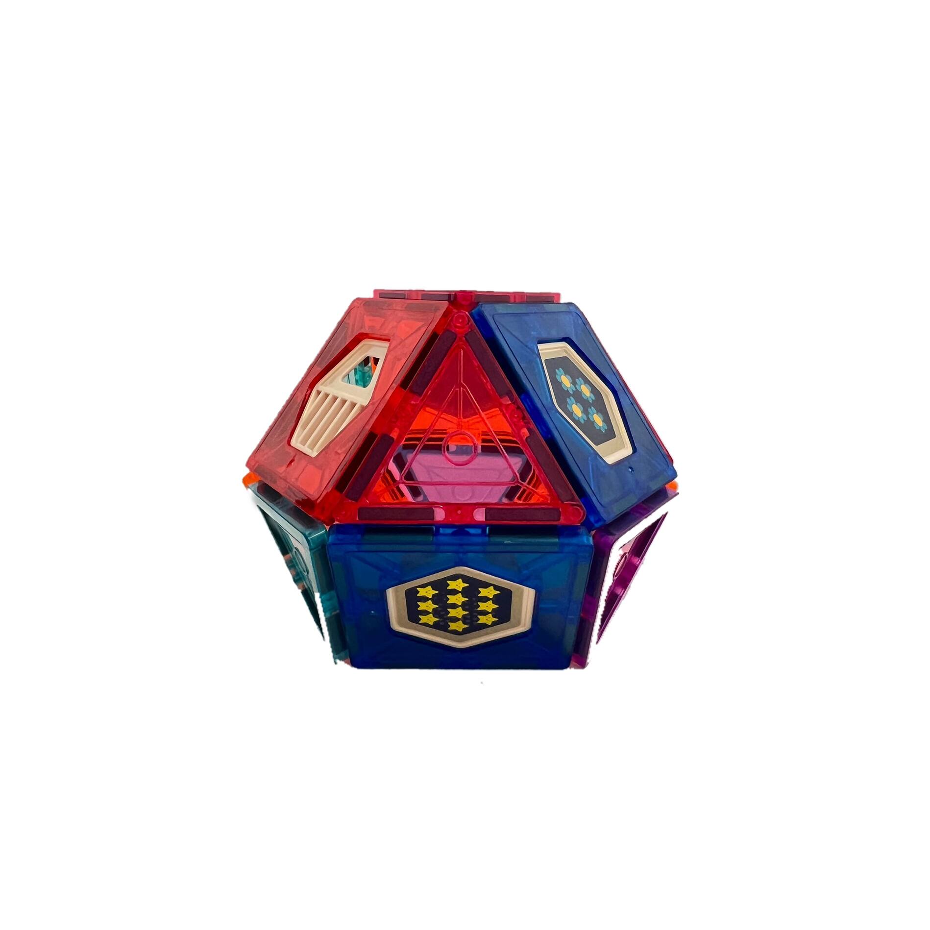 Alt View 2. Contixo - ST4 Kids Magnetic Tiles Set, 112-Piece 3D STEM Building Blocks Toy.