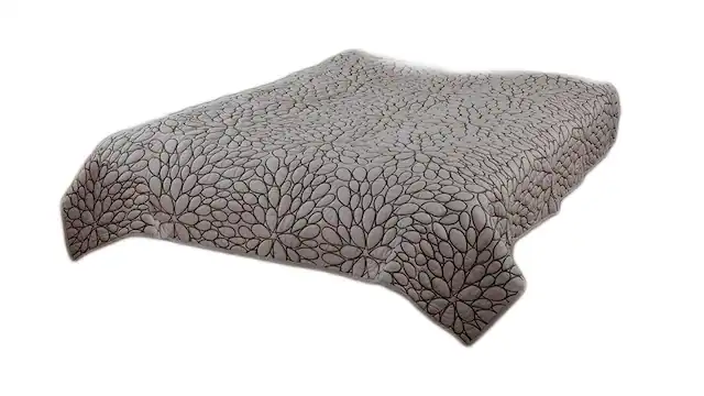 Front. Rizzy Home - Rizzy Home Petal Blush Queen Size Quilt 90 Inches X 92 Inches - Natural.