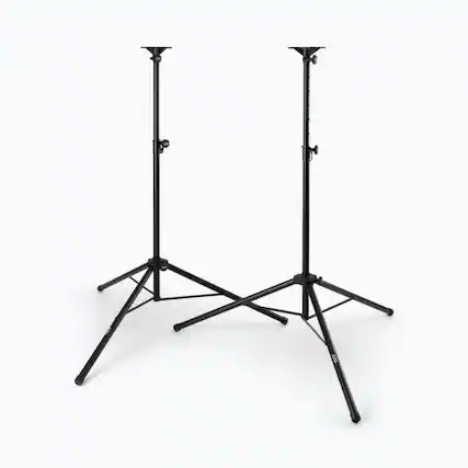 Front. On Stage Stands - On-Stage SSP7850 Pro Speaker Stand Set - Black.