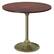 Angle. Simpli Home - Radford Dining Table - Walnut/Antique Brass.