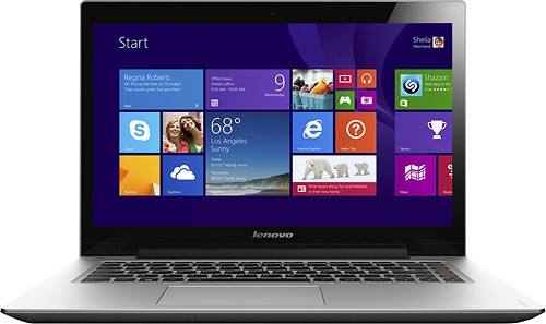 Lenovo - IdeaPad 14" Refurbished Touch-Screen Laptop - 4GB Memory - 500GB Hard Drive - Gray-Front_Standard 