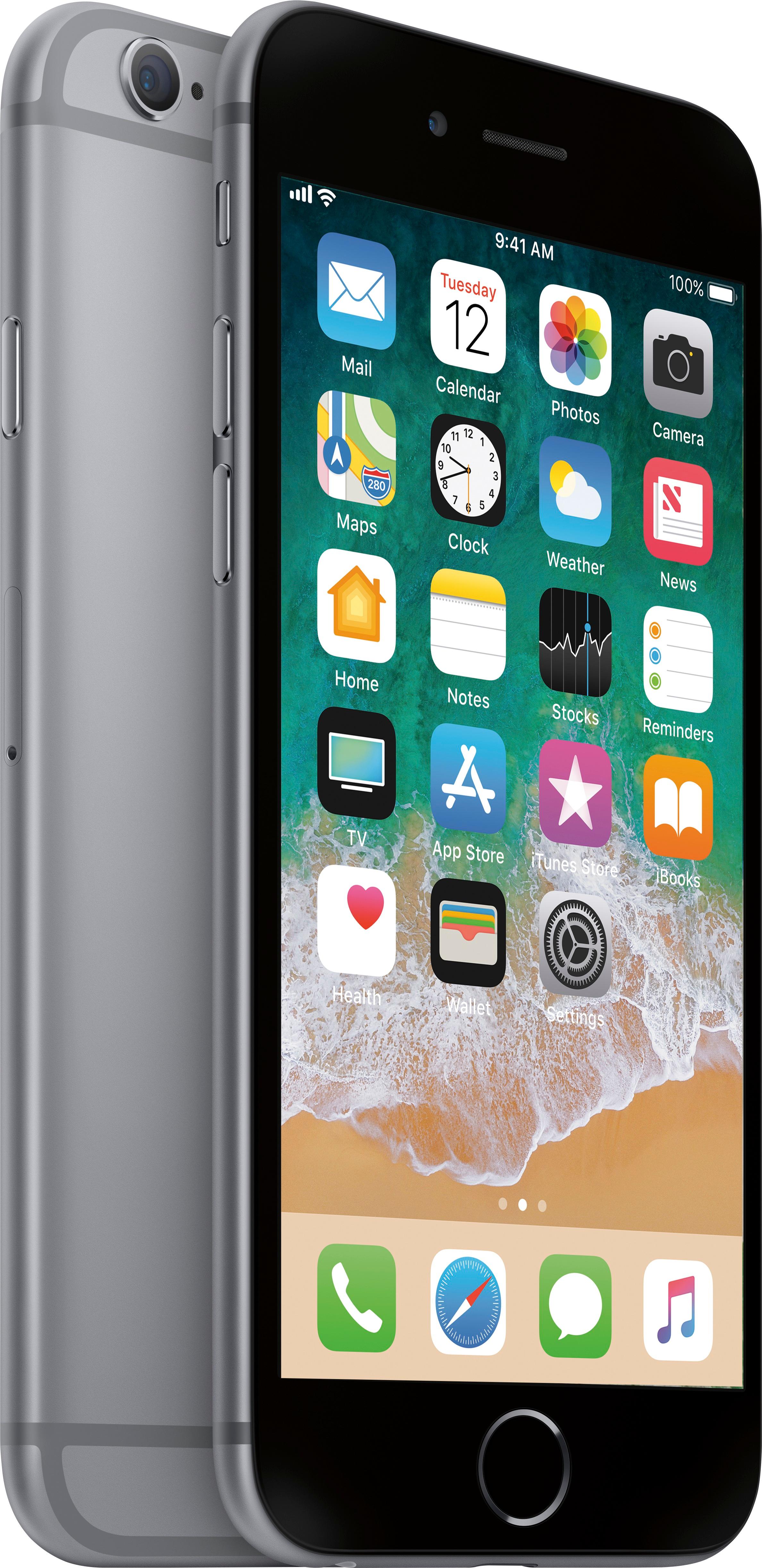 スマートフォン/携帯電話 スマートフォン本体 Best Buy: Apple iPhone 6s 16GB Space Gray (AT&T) MKQ52LL/A