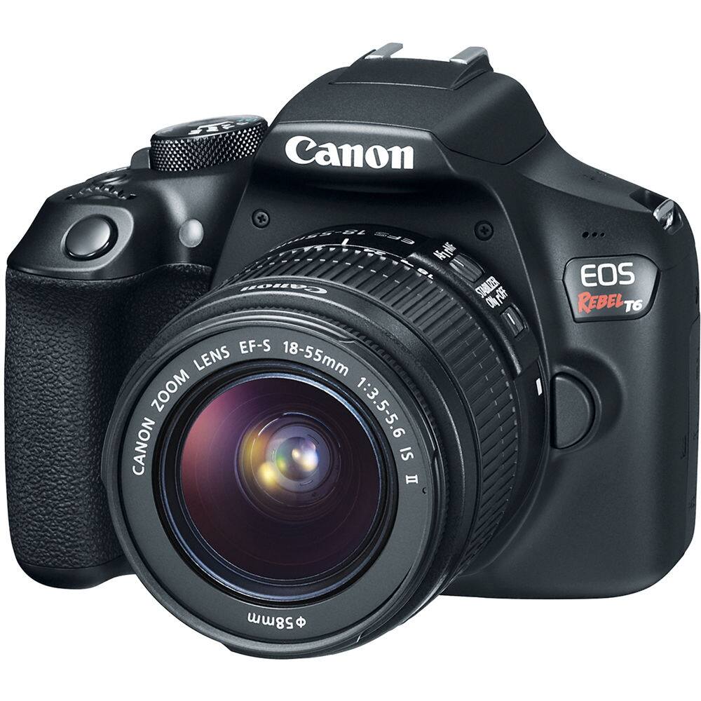 Canon EOS Rebel T6 with EF-S 18-55mm Zoom Lens 1:3.5-5.6 IS II