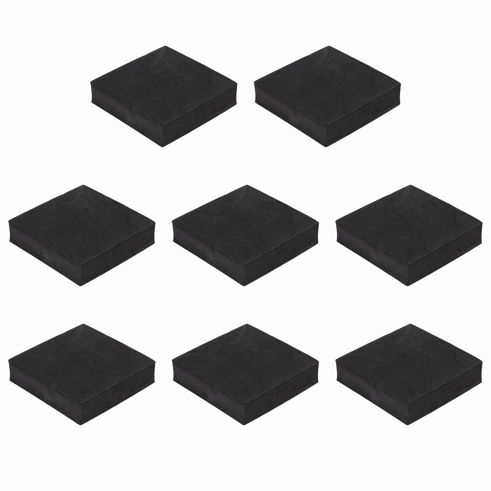 Unique Bargains - Single Sided Speaker Isolation Pads 80x80x20mm Square EVA Acoustic Foam Anti-Vibration Feet for Speaker Subwoofer, 8pcs - Black price history on PriceWatchPro