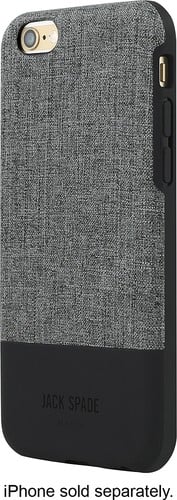 JACK SPADE - Color-Block Case for Apple® iPhone® 6 and 6s - Tech Oxford Gray - Larger Front