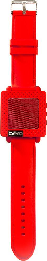 Front. bem wireless - Portable Bluetooth Speaker Band - Red.
