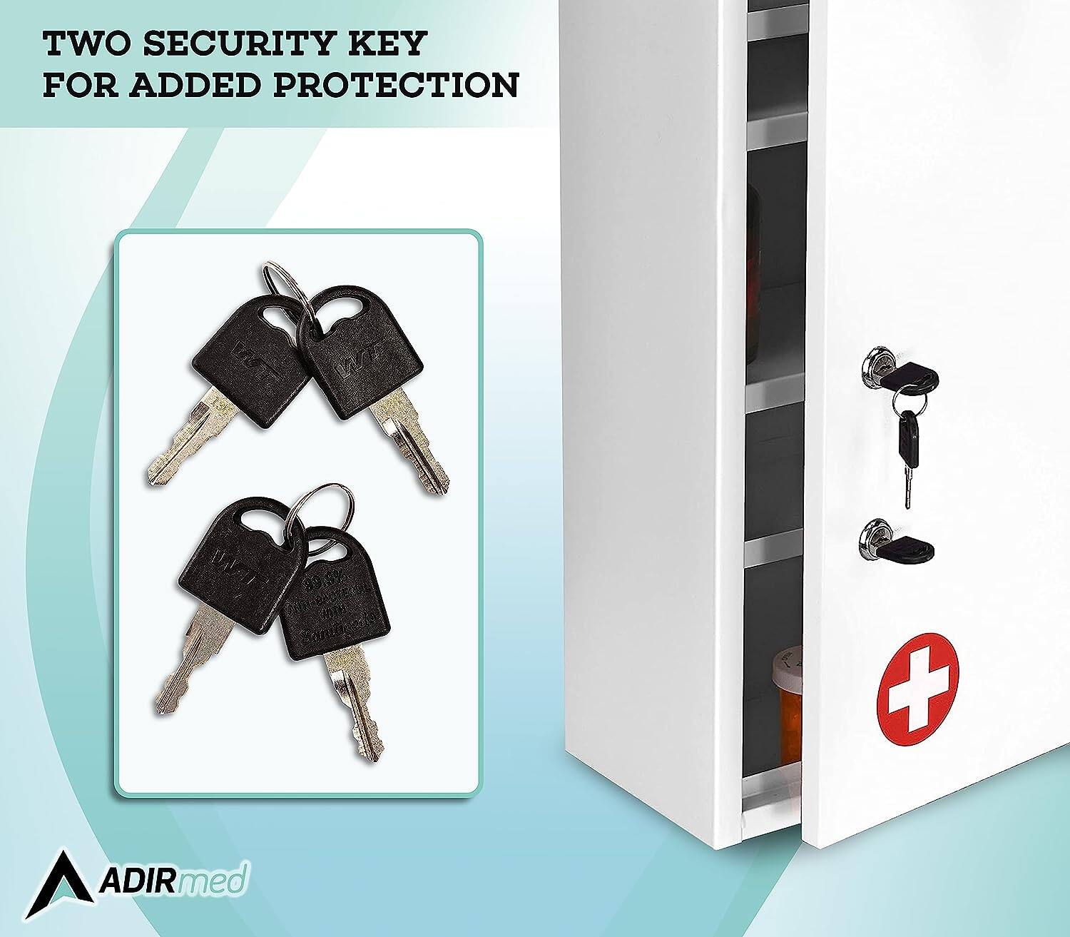 TWO SECURITY KEY FOR ADDED PROTECTION
ADIRmed