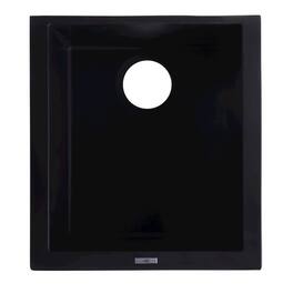 Alfi - brand 17 Undermount Rectangular Granite Composite Kitchen Prep Sink - Black