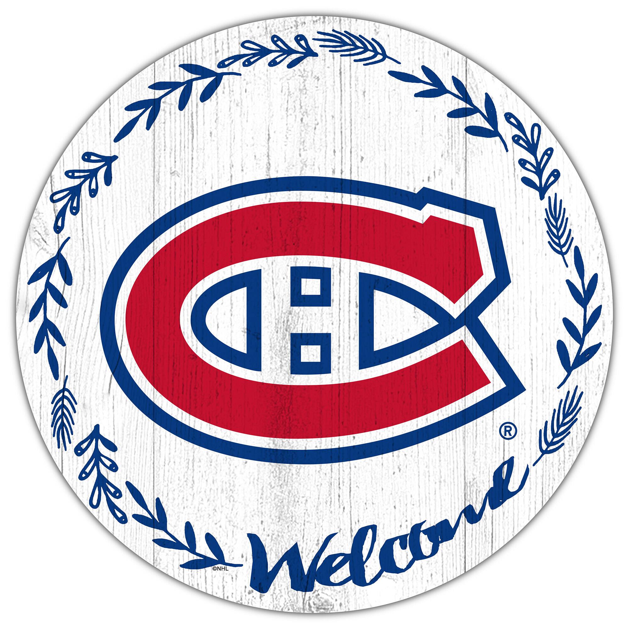 Montreal Canadiens 12" Welcome Circle Sign