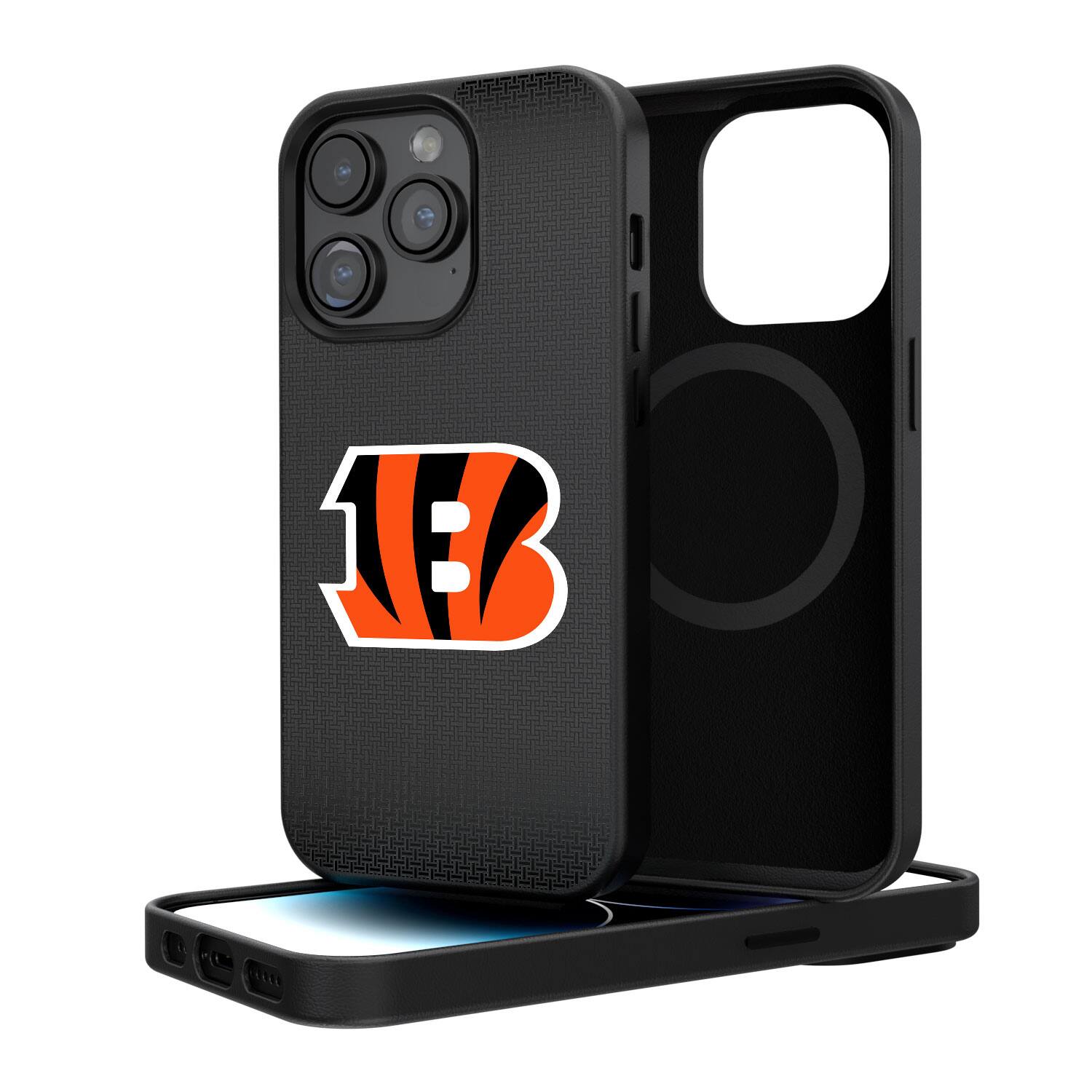 Keyscaper - NFL - Cincinnati Bengals Linen Logo iPhone Magnetic Bump Case - 15 Pro - Black price history on PriceWatchPro