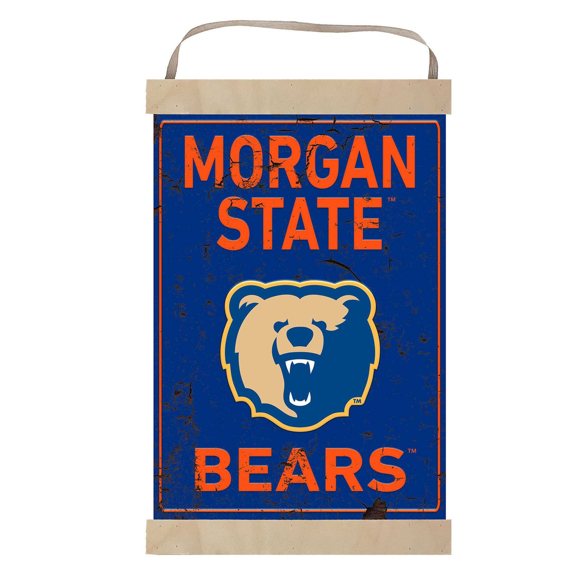 Jardine Morgan State Bears Reversible Retro Logo Banner Sign Blue ...