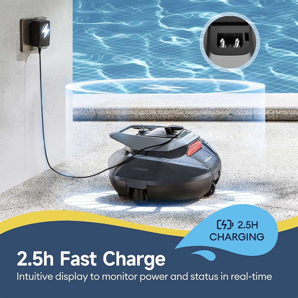 2.5h Fast Charge  
Intuitive display to monitor power and status in real-time