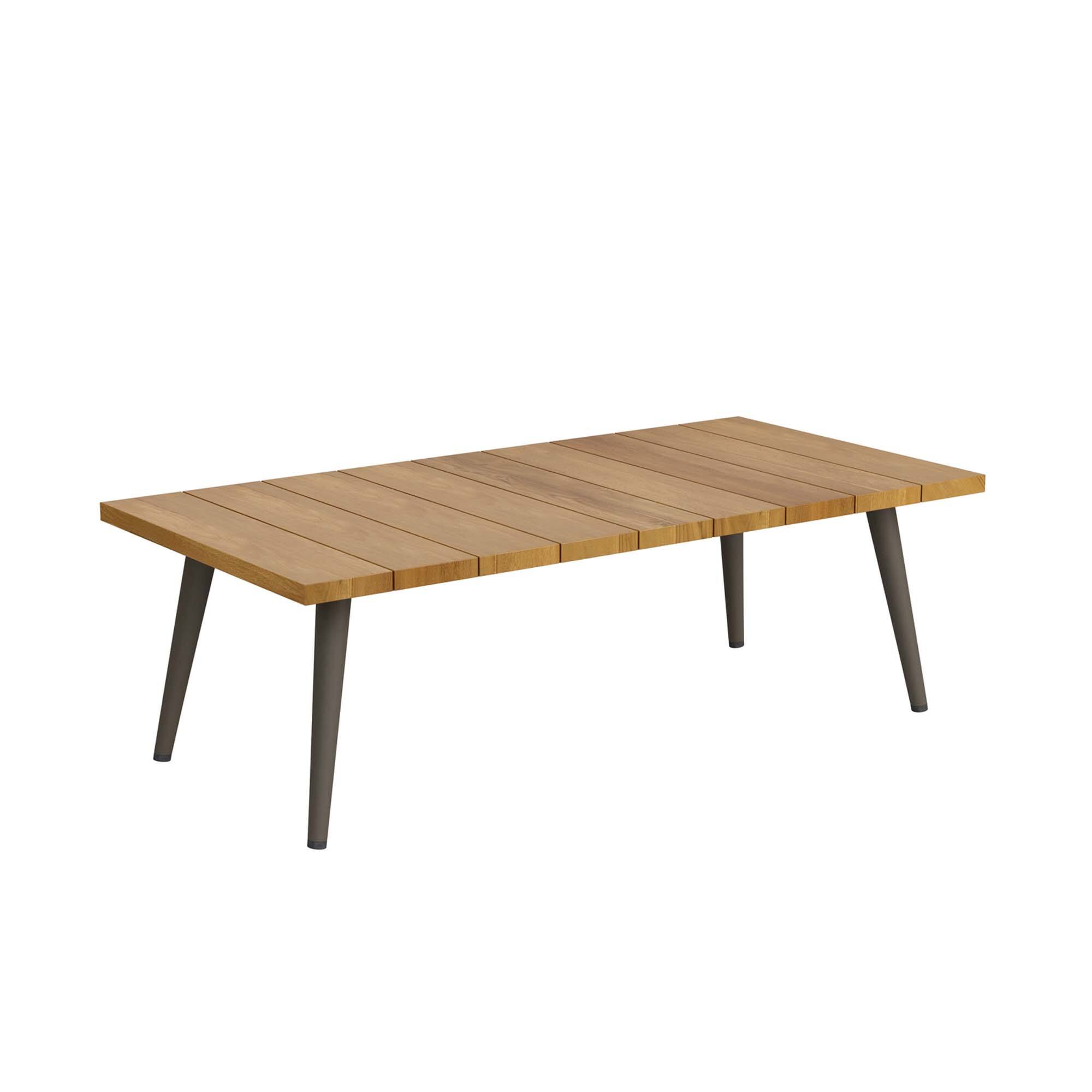Angle. Modway - Meadow Outdoor Patio Teak Wood Coffee Table by Modway - Natural Taupe.