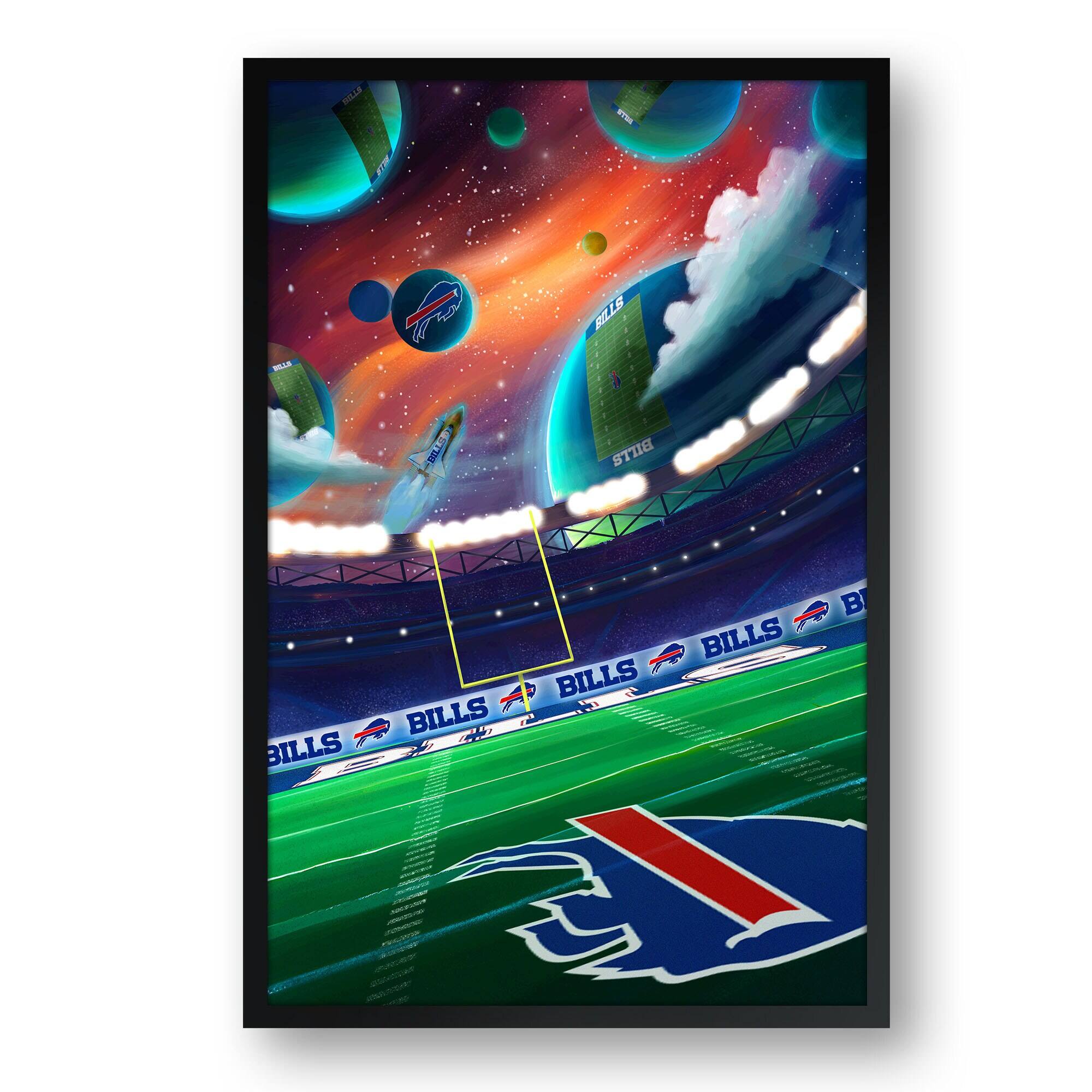 Buffalo Bills Galaxy Print Framed Art