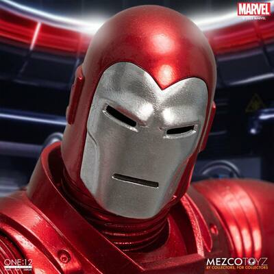Marvel - One:12 Collective | Iron Man: Silver Centurion Edition - Red