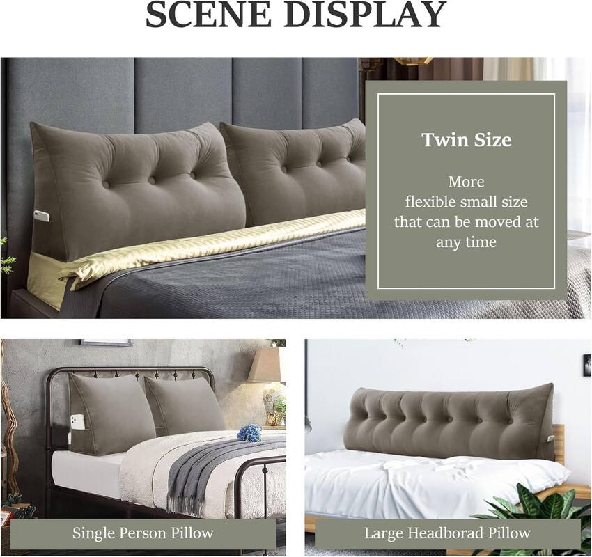 SCENE DISPLAY

- Twin Size: More flexible small size that can be moved at any time
- Single Person Pillow
- Large Headboard Pillow