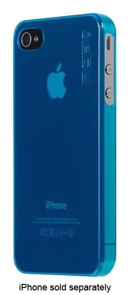Front. Incipio - feather Snap-On Case for Apple® iPhone® 4 and 4S - Translucent Westerly Turquoise.