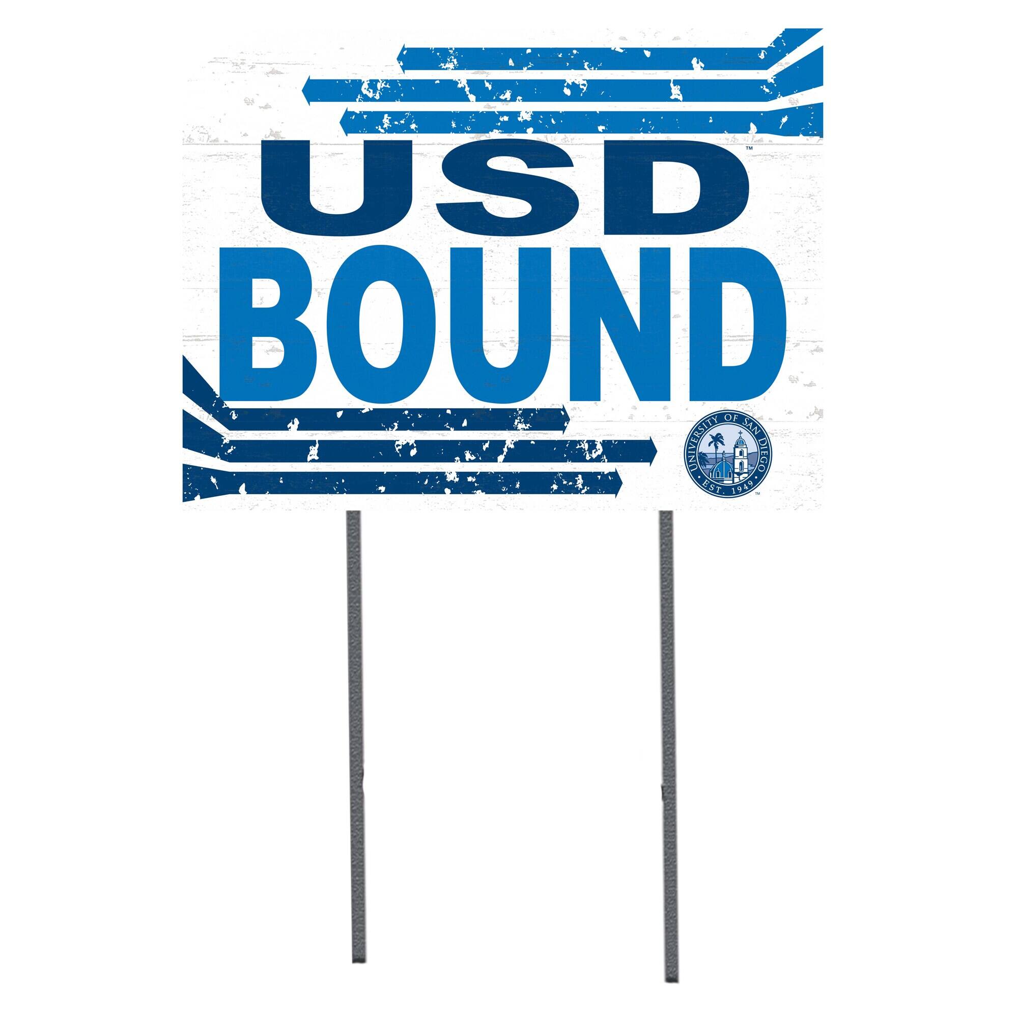 San Diego Toreros 18" x 24" Team Yard Sign