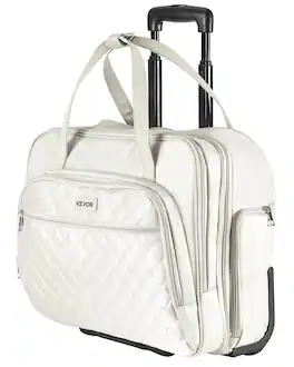 VEVOR - Rolling Laptop Bag, Fits Up to 15.6 Inch Laptop, Wheeled Briefcase, Roller Computer Tote Bag - Pink