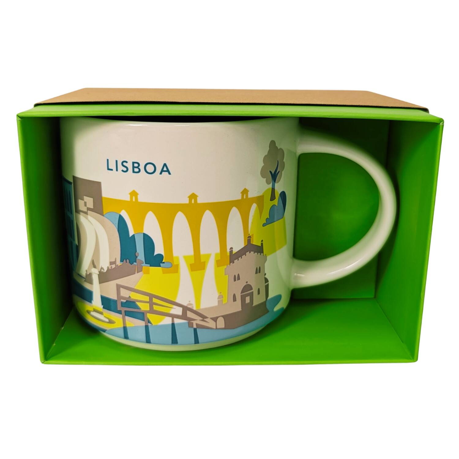 Alt View 1. Starbucks - Starbucks You Are Here Series Lisboa Ceramic Mug, 14 Oz - Gray.
