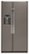 Front Zoom. GE - 21.9 Cu. Ft. Side-by-Side Counter-Depth Refrigerator - Fingerprint resistant slate.