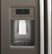 Alt View Zoom 15. GE - 21.9 Cu. Ft. Side-by-Side Counter-Depth Refrigerator - Fingerprint resistant slate.