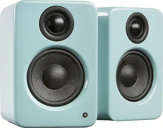 Front. Kanto - YU2 3" 2-Way Powered Desktop Speakers (Pair) - Gloss Teal.