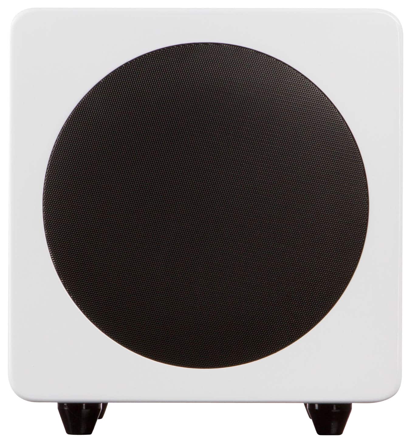 Front. Kanto - sub8 8" 120W Powered Subwoofer - Gloss White.