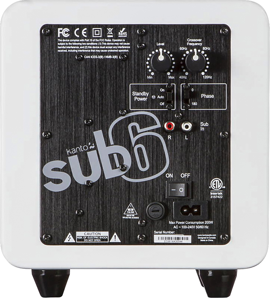 Kanto Sub6 6-inch Powered Subwoofer 