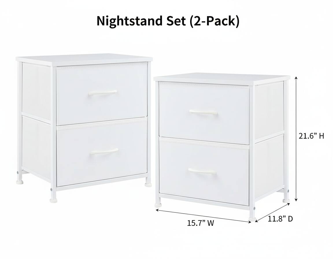 Nightstand Set (2-Pack)

21.6" H  
15.7" W  
11.8" D
