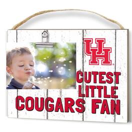 Jardine - Houston Cougars 8'' x 10'' Cutest Little Weathered Logo Clip Photo Frame - White