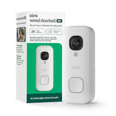 blink wired doorbell 2K+
Wired | Sync Module Not Required
2K Video Resolution
Head-to-Toe 2K View
Blink Wired Doorbell 2K+ does not ring existing home chime. Blink Chime accessory required for audible notifications (sold separately).
Color Vision in low light
Capture vivid video in low-light conditions, even in the dark.
Theft-proof design
The camera is built with a tamper-proof design, so it stays in place.
2K clarity plus enhanced audio