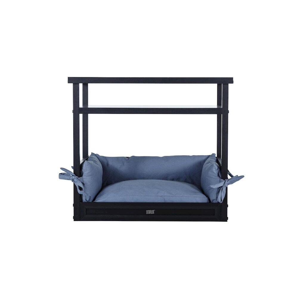 Back. New Age Pet - ECOFLEX Dog Bed Nightstand-Espresso - Espresso.
