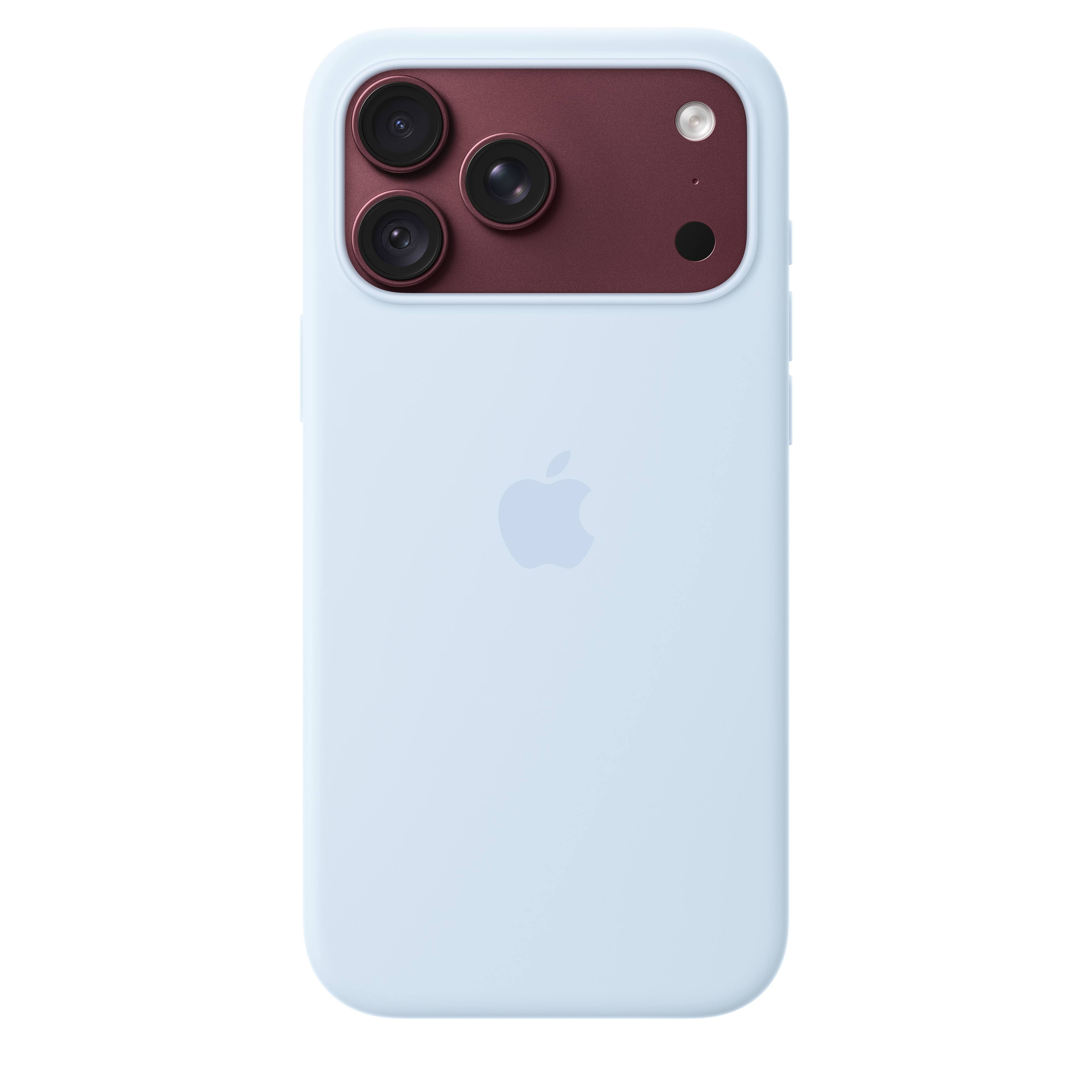Alt View 1. Apple - iPhone 18 Pro Max Silicone Case with MagSafe - Crisp Blue.