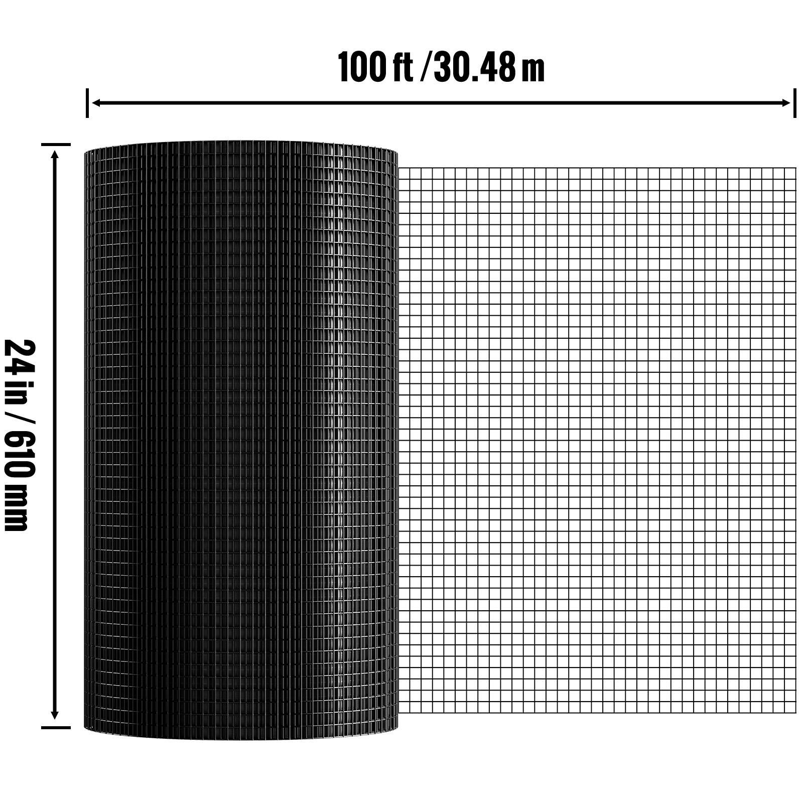 100 ft / 30.48 m  
24 in / 610 mm