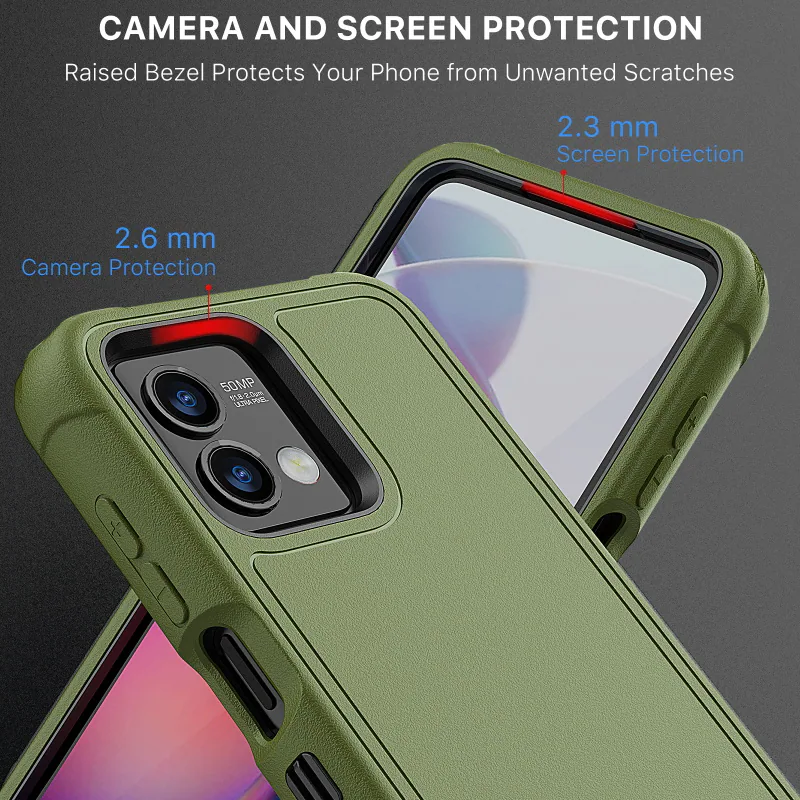 CAMERA AND SCREEN PROTECTION
Raised Bezel Protects Your Phone from Unwanted Scratches
2.3 mm Screen Protection
2.6 mm Camera Protection