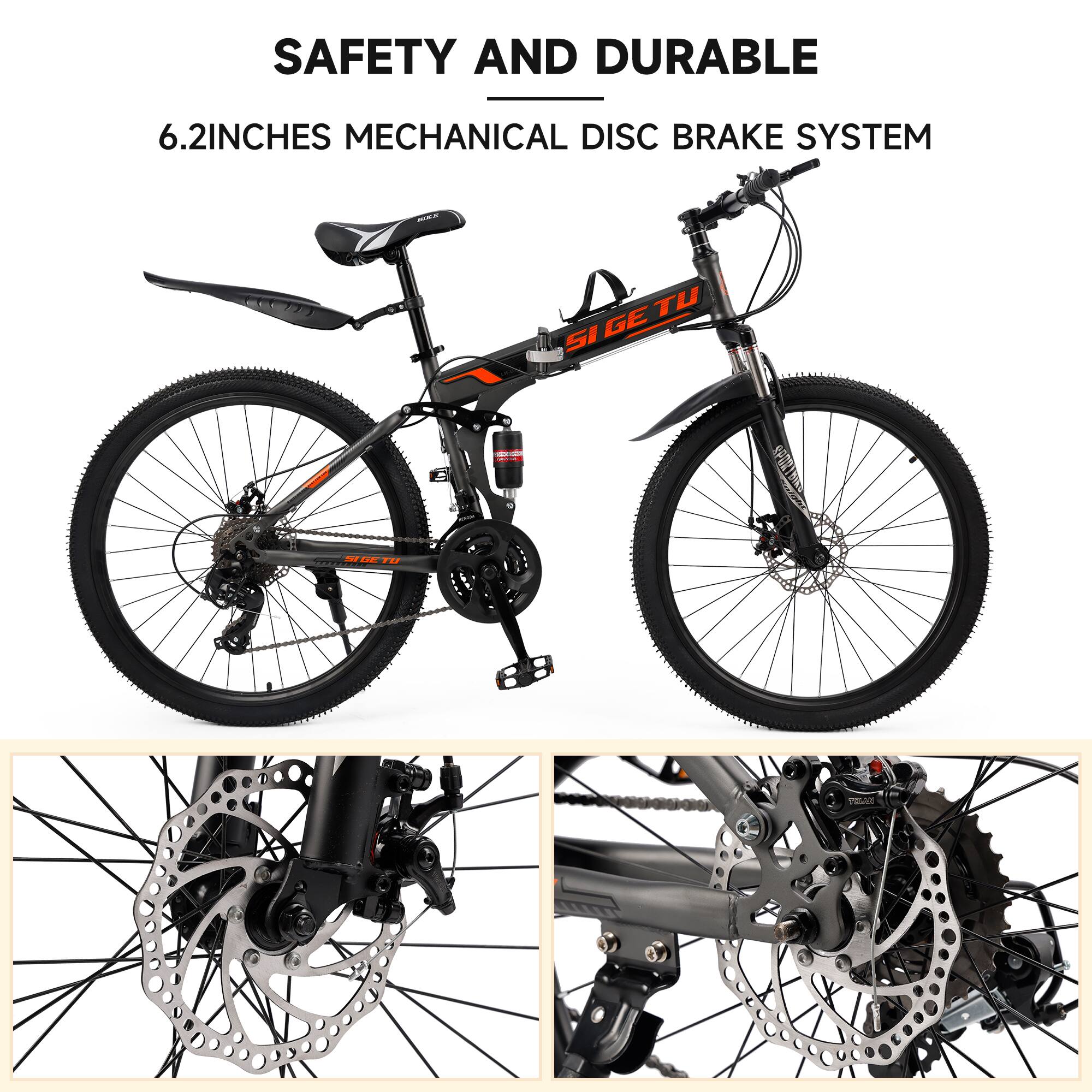 SAFETY AND DURABLE  
6.2 INCHES MECHANICAL DISC BRAKE SYSTEM
