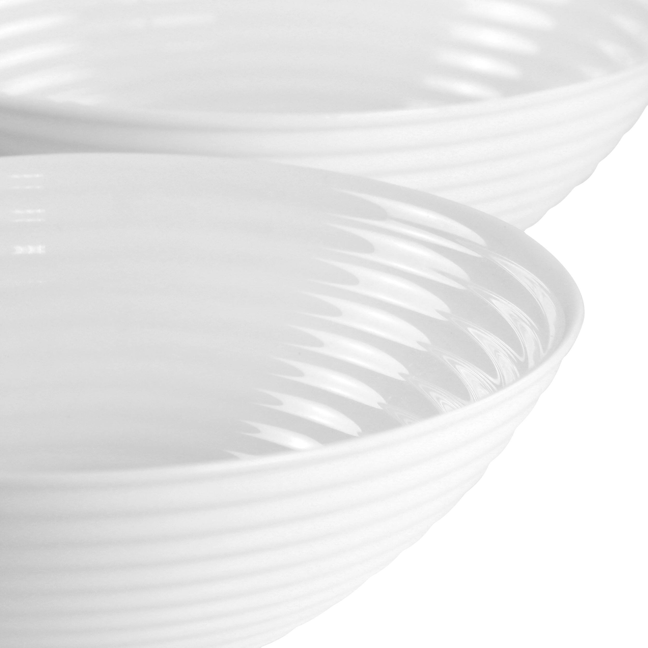 Alt View 2. Gibson - Gibson Ultra Patio 4 Piece Tempered Opal Glass Cereal Bowl Set in White - White.