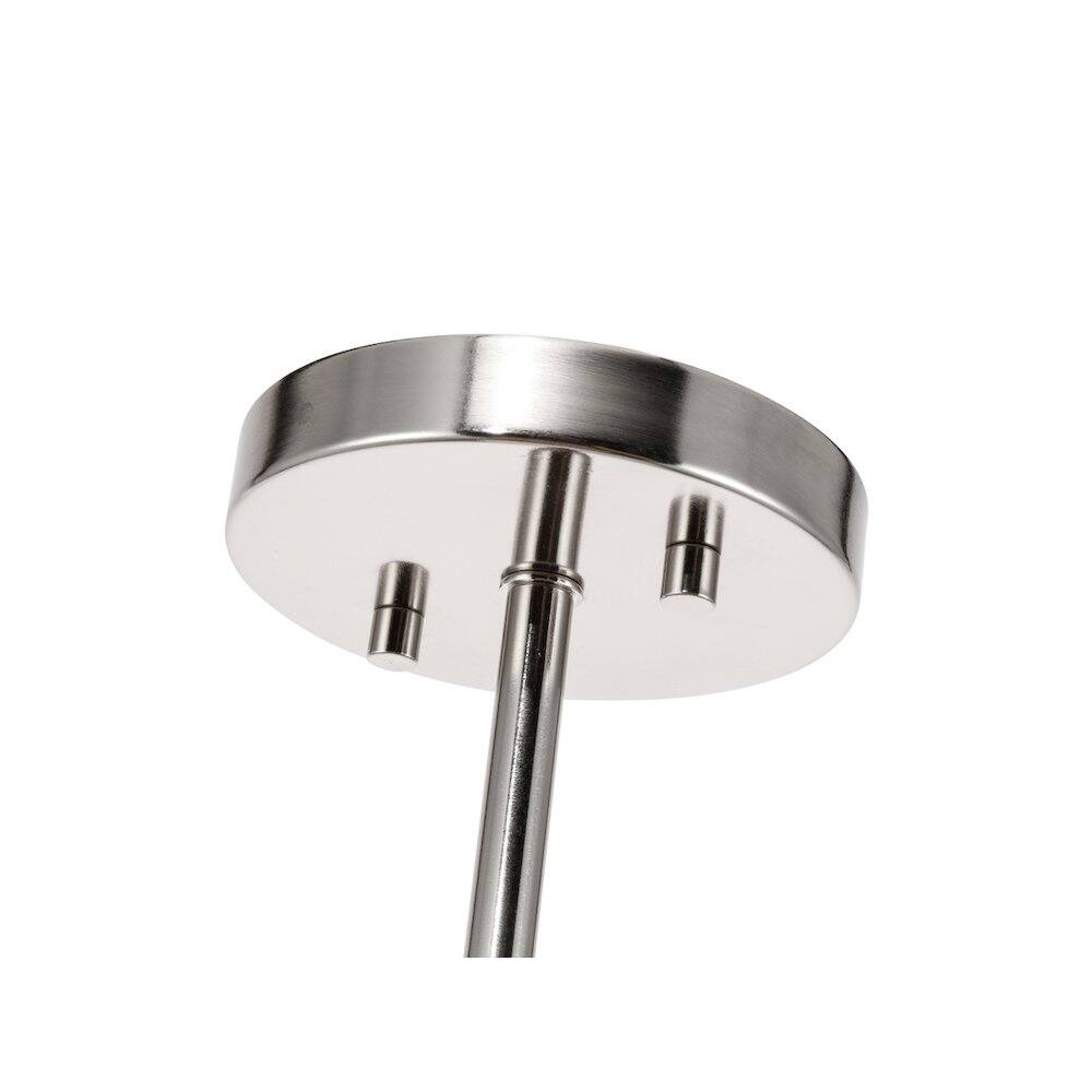 Alt View 1. Living District - Ryland 1 Light Chrome And Clear Glass Pendant - Chrome And Clear Glass.
