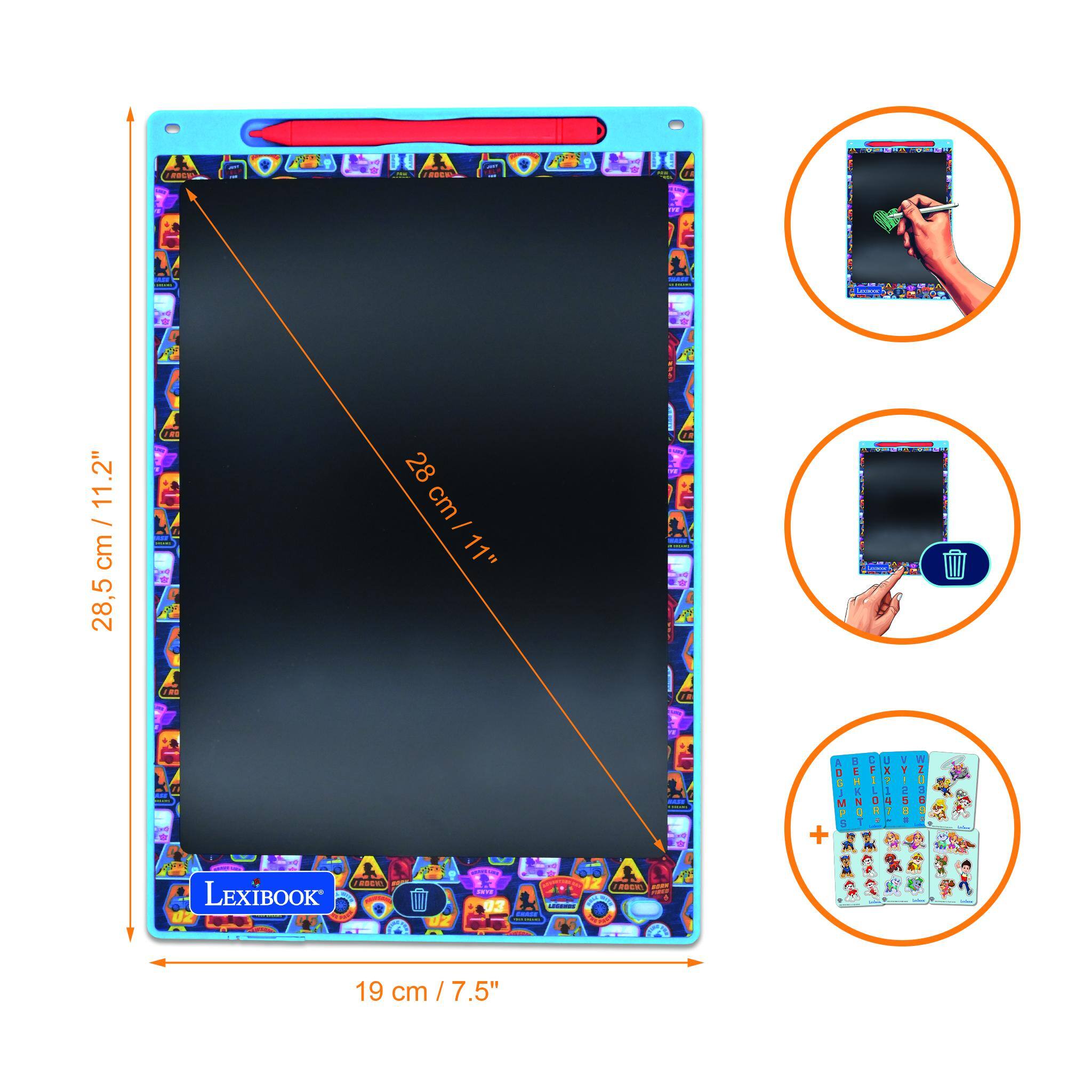 A hotk I 11.2" cm / 11.2" / cm 28.5 cm / 28 cm cm / 11" / 11" CO rE + 5 R0G LEXIBOOK I D E I - 19 cm / 7.5"

Corrected:

A hotk I 11.2" cm / 11.2" / cm 28.5 cm / 28 cm cm / 11" / 11" CO rE + 5 R0G LEXIBOOK I D E I - 19 cm / 7.5"