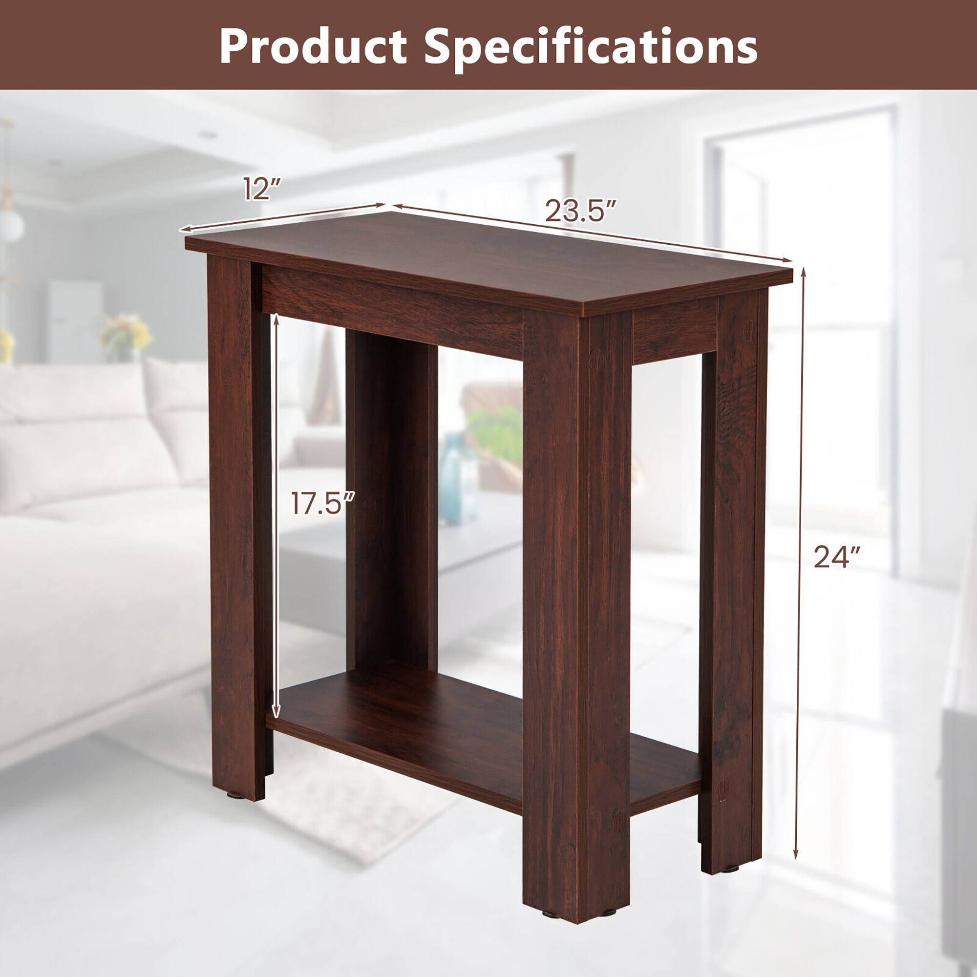 Product Specifications

- Width: 23.5"
- Depth: 12"
- Height: 24"
- Shelf Depth: 17.5"