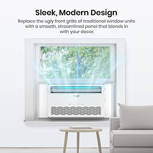 Sleek, Modern Design

Replace the ugly front grille of traditional window units with a smooth, streamlined panel that blends in with your decor.