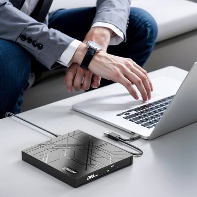 AGPtek 8 in 1 External CD/DVD Drive for Laptop, Portable CD Burner AGPtek 8 in 1 External CD/DVD Drive for Laptop, Portable CD Burner